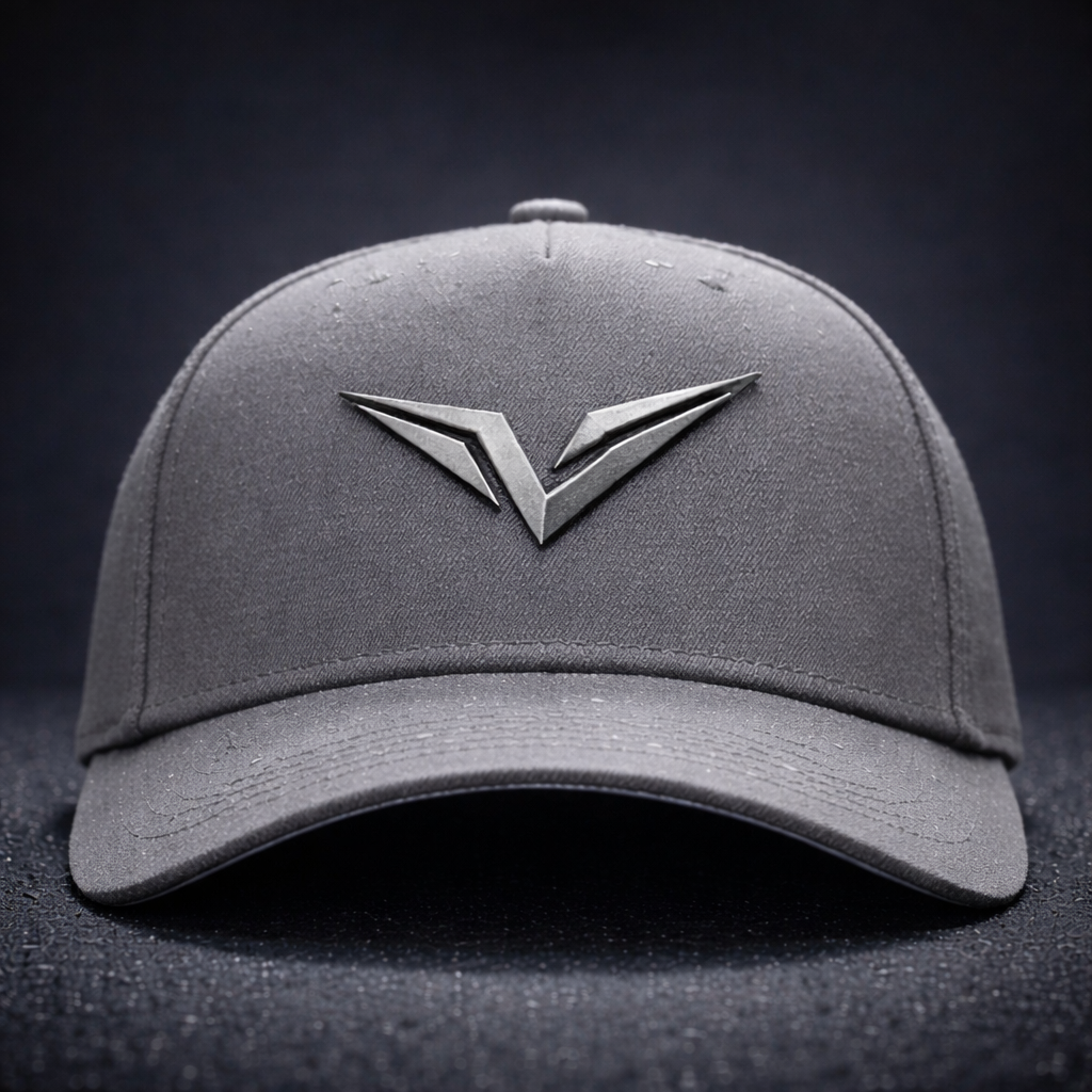 VALLTO Premium Padel Cap – Grey Minimal Sports Hat