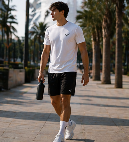 VALLTO Men’s Performance Tee – White